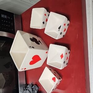 Playing Card Themed Serveware Set